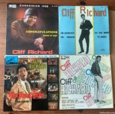Discos de vinilo: CLIFF RICHARD LOTE EPS Y SINGLE. Lote 400966714