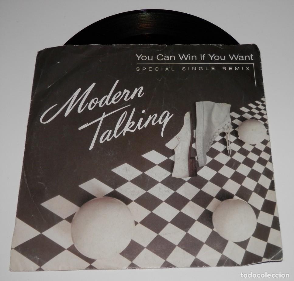 Discos de vinilo: DISCO SINGLE DE VINILLO DE LA BANDA MODERN TALKING - Foto 1