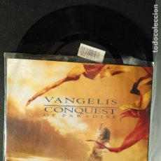 Discos de vinilo: VANGELIS CONQUEST OF PARADISE SINGLE GERMANY 1992 PEPETO TOP. Lote 400979124