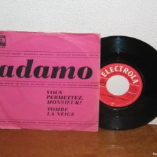 Discos de vinilo: ADAMO 7'' MEGA RARE VINTAGE BENELUX 1964. Lote 400982009