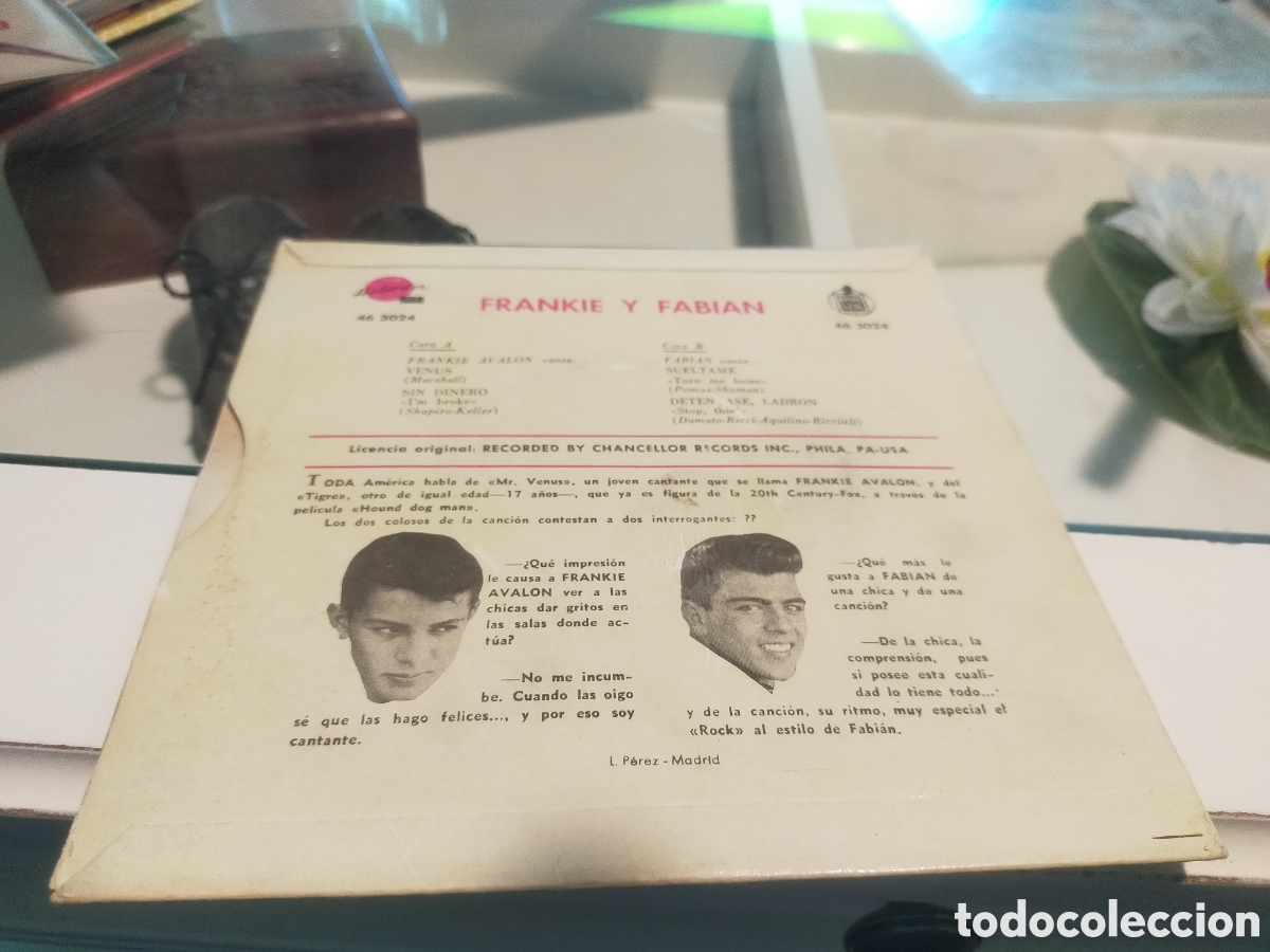 Discos de vinilo: Frankie y Fabi&aacute;n ep Espa&ntilde;a 1959 - Foto 2
