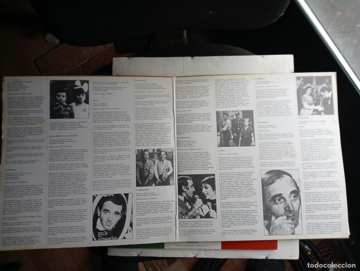 Discos de vinilo: Charles Aznavour &lrm;&ndash; Oro 1982 pop chanson 2 lps gatefold - Foto 2