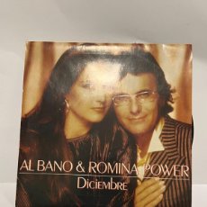 Discos de vinilo: SINGLE - AL BANO & ROMINA POWER - DICIEMBRE - C'EST FACILE - WEA - MADRID 1987. Lote 401015954