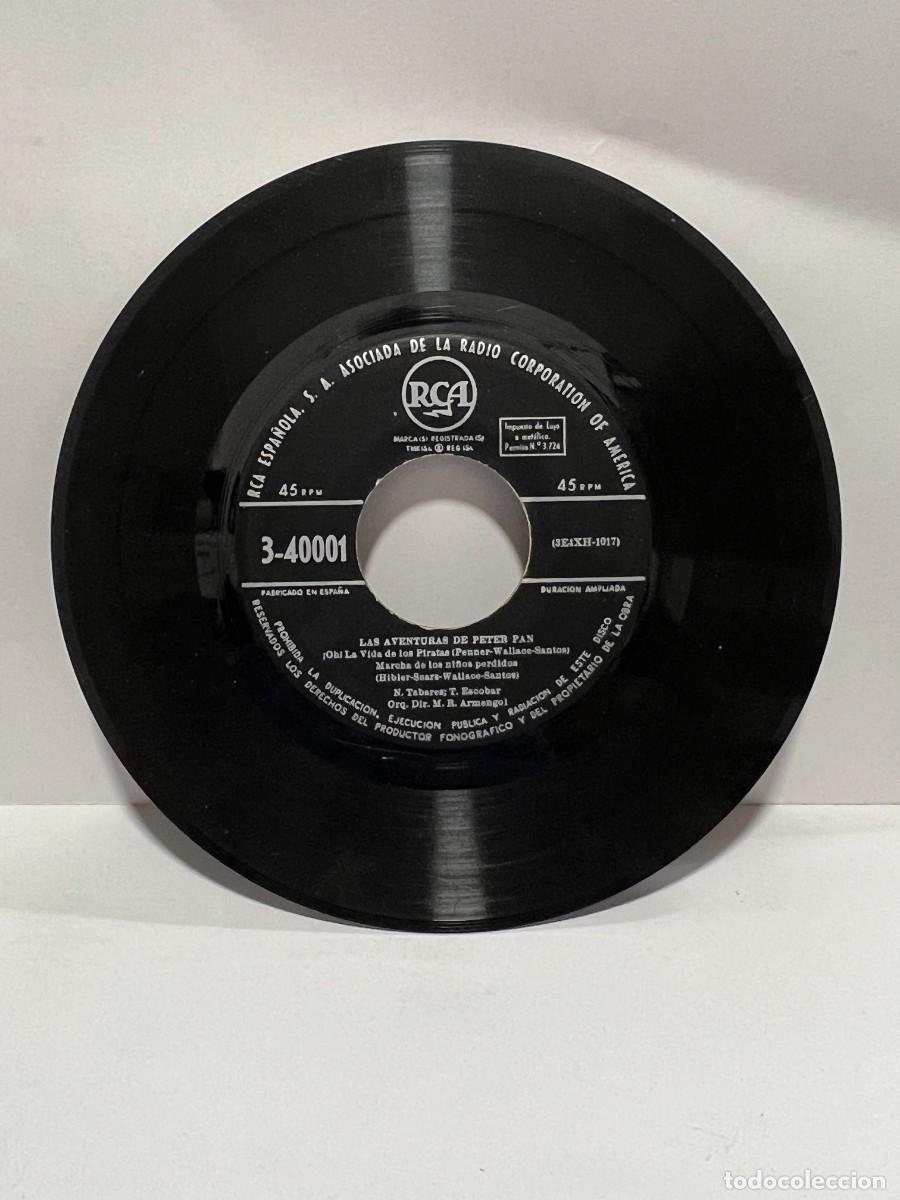 Discos de vinilo: SINGLE - LAS AVENTURAS DE PETER PAN - WALT DISNEY - RCA - Foto 2