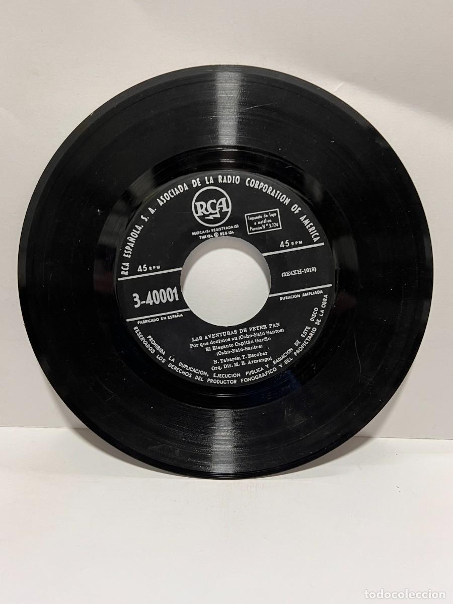 Discos de vinilo: SINGLE - LAS AVENTURAS DE PETER PAN - WALT DISNEY - RCA - Foto 3