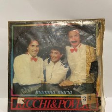 Discos de vinilo: SINGLE - RICCHI & POVERI - MMA MARIA / MALENTENDIDO - BABY RECORDS - MADRID 1983. Lote 401017044