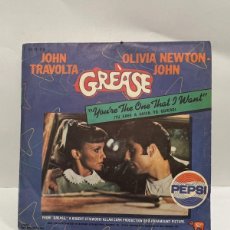 Discos de vinilo: SINGLE - GREASE - JOHN TRAVOLTA / OLIVIA NEWTON-JOHN - YOU'RE THE ONE THAT I WANT - RSO - 1978. Lote 401018589