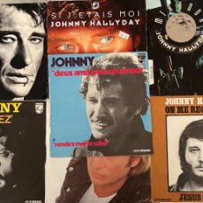 Discos de vinilo: LOTE 7 SINGLES JOHHNY HALLYDAY VINILO 7”. Lote 401028799