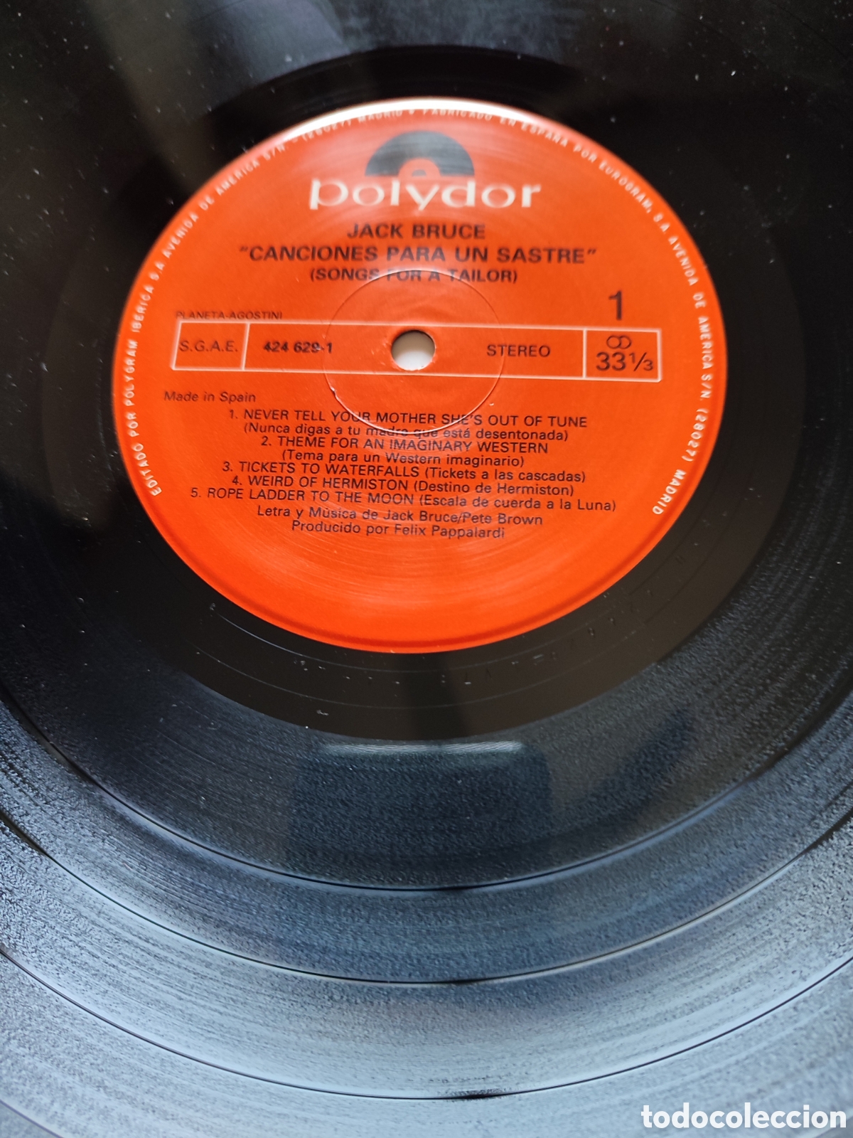 Discos de vinilo: Jack Bruce - Songs for a tailor Vinilo Lp - Foto 3