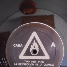 Discos de vinilo: TWO DEEE JAYS - LA DESTRUCCIÓN DE LA QUÍMICA (12”), ESPAÑA 1992 TECHNO. Lote 401033859