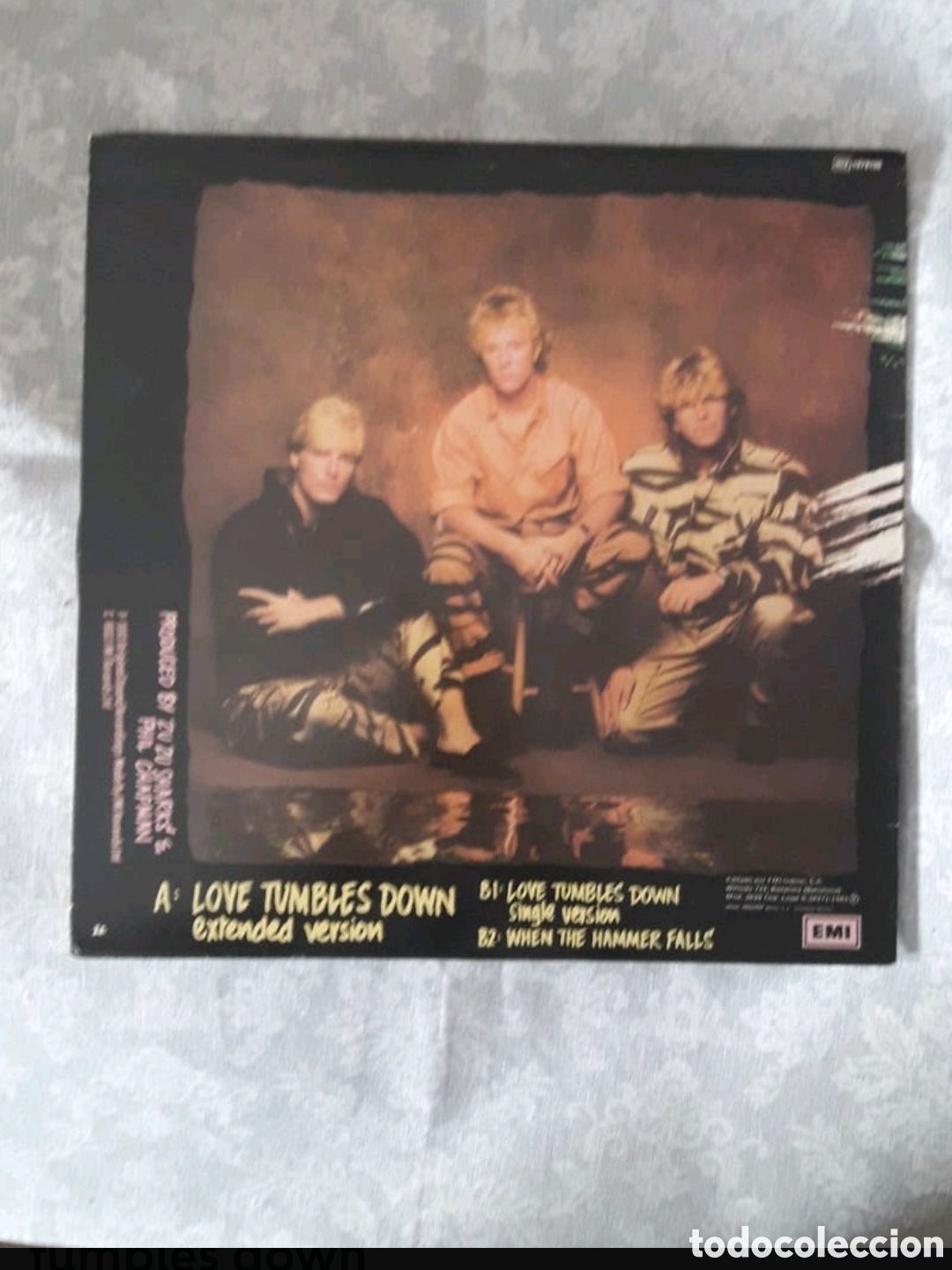 Discos de vinilo: Maxi single Zu Zu Sharks. Love tumbles down (Extended version) - Foto 2