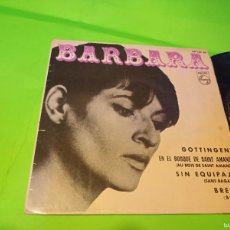 Discos de vinilo: BARBARA - GOTTINGEN EP - ESPAÑOL - PHILIPS RECORDS 1965 SINGLE VG +. Lote 401060244