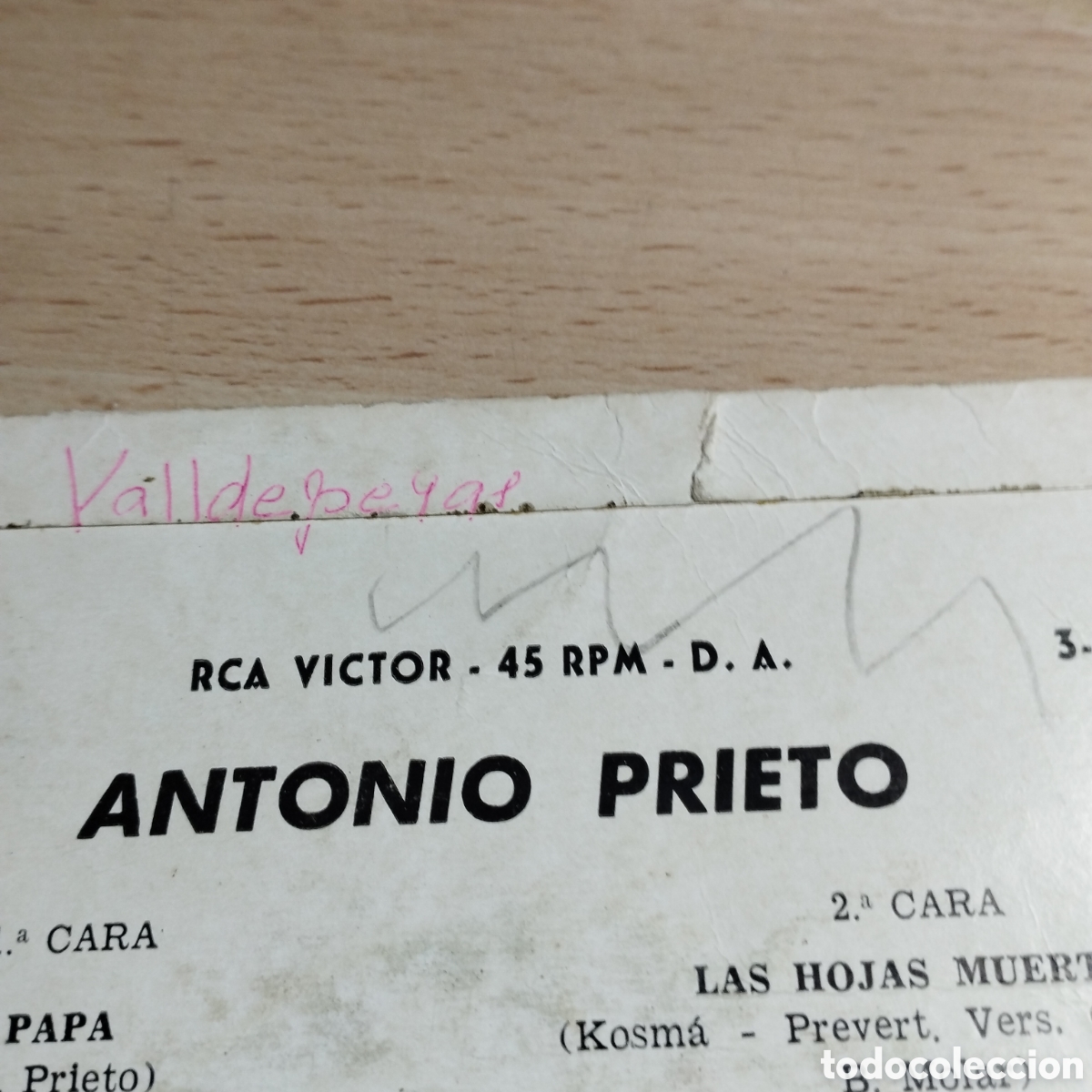 Discos de vinilo: EP 7&rdquo; Antonio Prieto 1962 Papa +3 - Foto 4