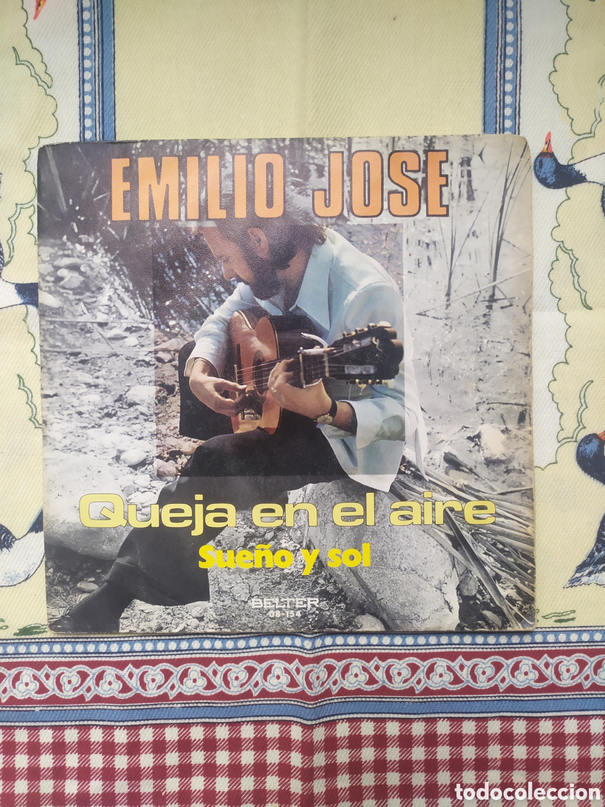Discos de vinilo: Single Emilio Jos&eacute;. Queja en el aire / Sue&ntilde;o y sol - Foto 1