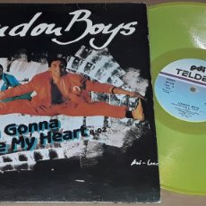 Discos de vinilo: MAXI - LONDON BOYS - I'M GONNA GIVE MY HEART - EDICIÓN ESPAÑOLA VINILO AMARILLO. Lote 401071199