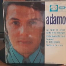 Discos de vinilo: C1 - ADAMO ”J'AI TANT DE RÊVES DANS MES BAGAGES / MADEMOISELLE VOUS +2” - PROMOCIÓN - EP AÑO 1968. Lote 401072004