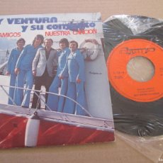 Discos de vinilo: RUDY VENTURA Y SU CONJUNTO - GRACIAS AMIGOS / NUESTRA CANCIÓN. SINGLE, ED 7” 1977. MAGNÍFICO ESTADO. Lote 401081219