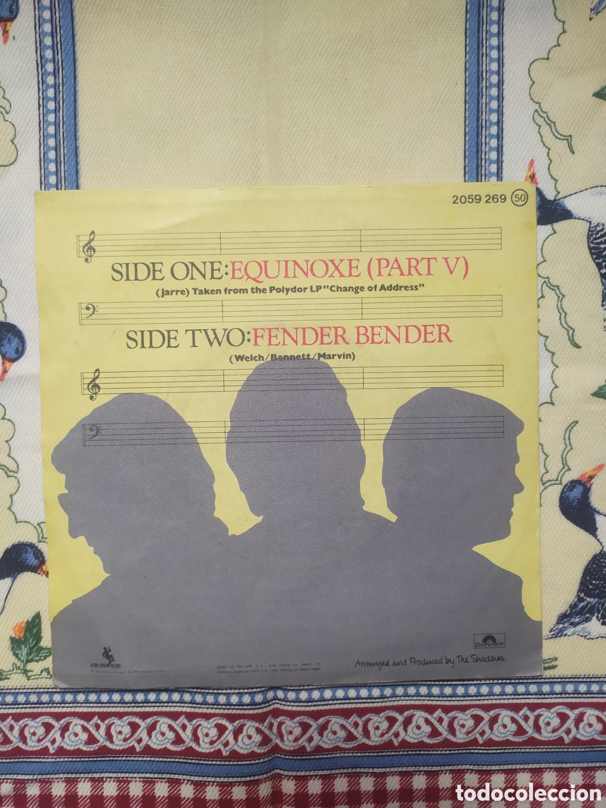 Discos de vinilo: Single The Shadows. Equinoxe (Part V) / Fender Bender - Foto 2