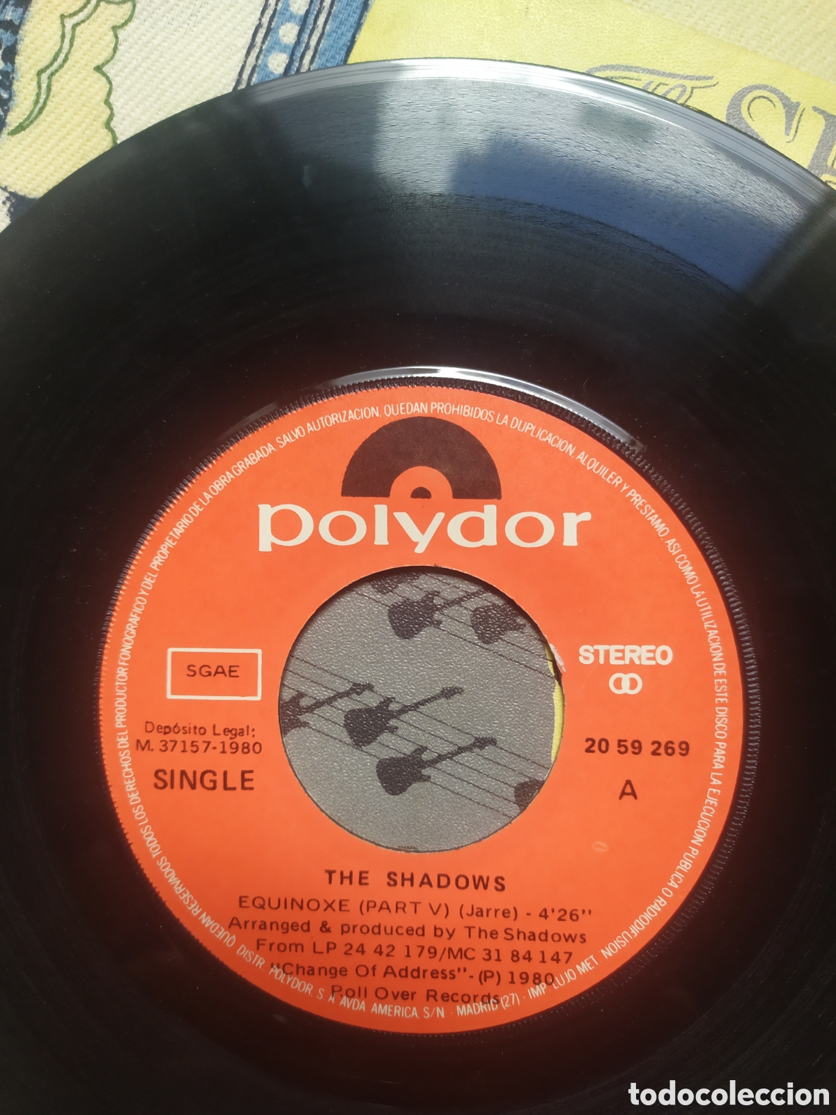 Discos de vinilo: Single The Shadows. Equinoxe (Part V) / Fender Bender - Foto 3
