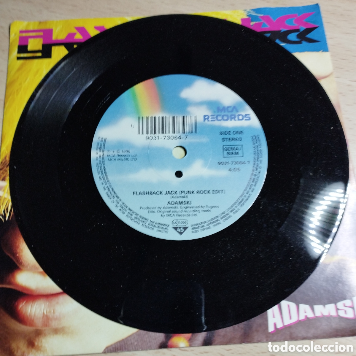 Discos de vinilo: Single 7&rdquo; Adamski 1990 Nycnrg. Killer club versi&oacute;n+Flashback Jack - Foto 4