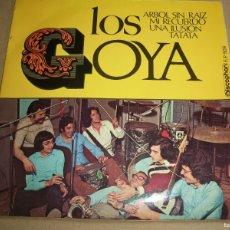Discos de vinilo: LOS GOYA , ARBOL SIN RAIZ + 3 , EP VINILO MOD/PSYCH/FUZZ , 1971 , MUY RARO. Lote 401119384