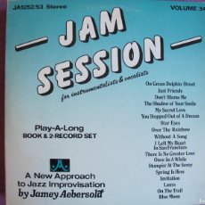 Discos de vinilo: LP - JAM SESSION - HAL GALPER, STEVE GILMORE, BILL GOODWIN (DOBLE DISCO, JA RECORDS 1984, VER FOTO). Lote 401128069