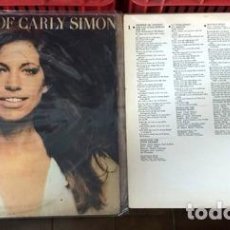 Discos de vinilo: CARLY SIMON THE BEST 1976 DISCO VINILO LP. Lote 401141649