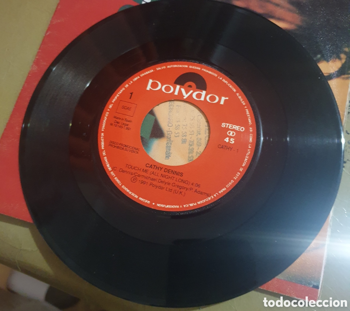 Discos de vinilo: cathy dennis -- touch me (all night long) - Foto 2