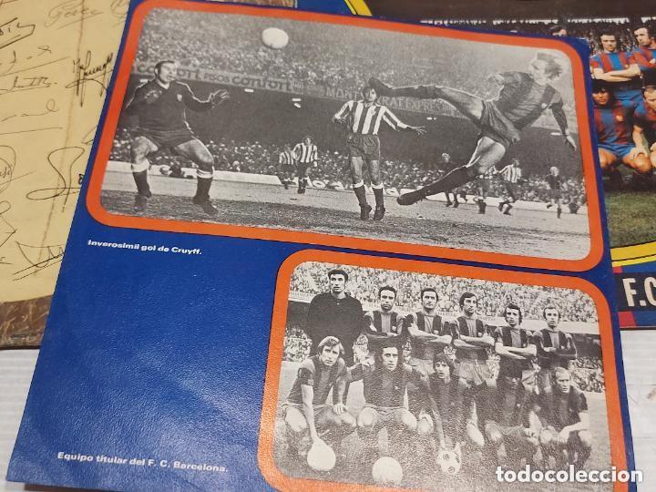 Discos de vinilo: AZULGRANA JUGADORES DEL BAR&Ccedil;A vinilo single - Foto 2