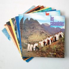 Discos de vinilo: LOS SABANDEÑOS LOTE DE 8 LPS FOLK CANARIO. Lote 401210499