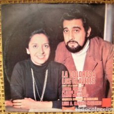 Discos de vinilo: PLACIDO DOMINGO LA DOLOROSA LOS CLAVELES LP DE VINILO. Lote 401234504