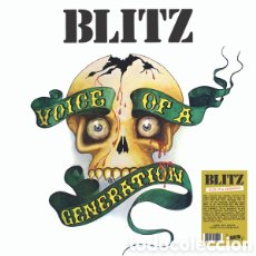 Discos de vinilo: BLITZ – VOICE OF A GENERATION. VINYL, LP, ALBUM, LIMITED EDITION. VERDE. PRECINTADO. PUNK OI.. Lote 401237329