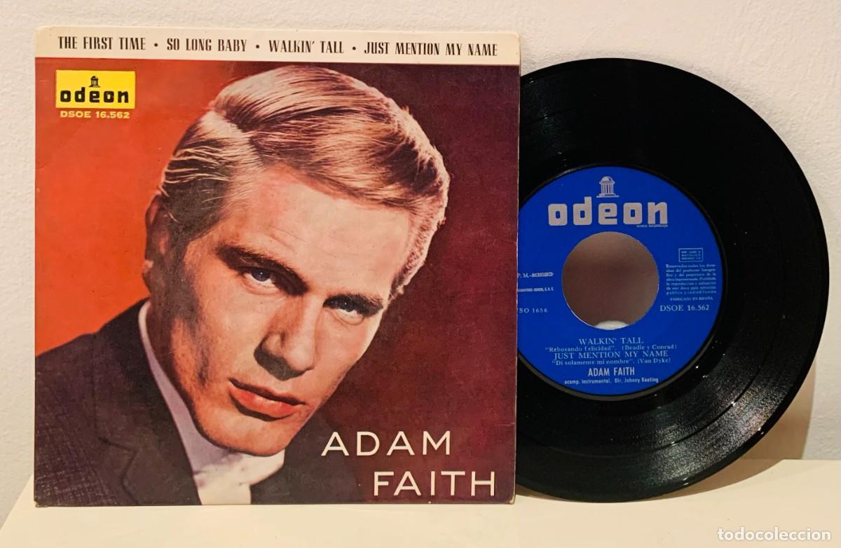 Discos de vinilo: ADAM FAITH EP THE FIRST TIME ODEON 1963 EX - Foto 1