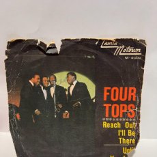 Discos de vinilo: SINGLE - FOUR TOPS - REACH OUT I'LL BE THERE / UNTIL YOU LOVE SOMEONE - TAMLA MOTOWN - 1966. Lote 401258354
