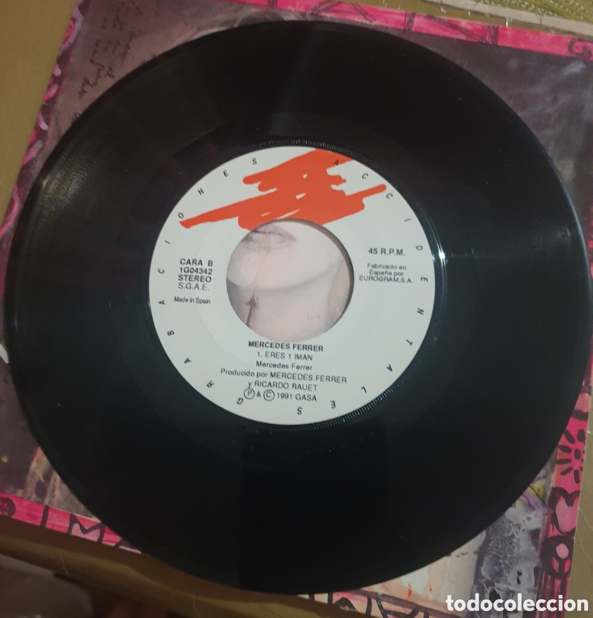 Discos de vinilo: Mercedes Ferrer - eres 1 Iman - Foto 2
