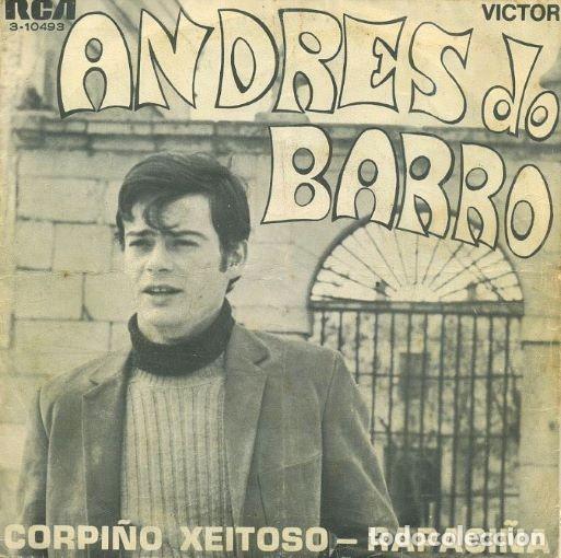 Discos de vinilo: SINGLE, ANDRES DO BARRO. CORPI&Ntilde;O XEITOSO, RAPACI&Ntilde;A. SG-991 - Foto 1