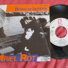 Discos de vinilo: ARIEL ROT - DETRÁS DE LA PUERTA (SINGLE 1984) - PROMOCIONAL. Lote 401315414