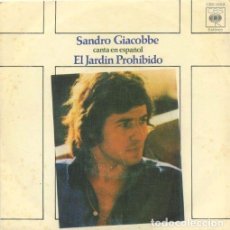 Discos de vinilo: SINGLE, SANDRO GIACOBBE, EL JARDIN PROHIBIDO, SEÑORA MIA. RF-9672. Lote 401315954