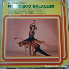 Discos de vinilo: VINILO FRANCISCO BALAGUER DANZAS ESPANOLAS ES1. Lote 401319884