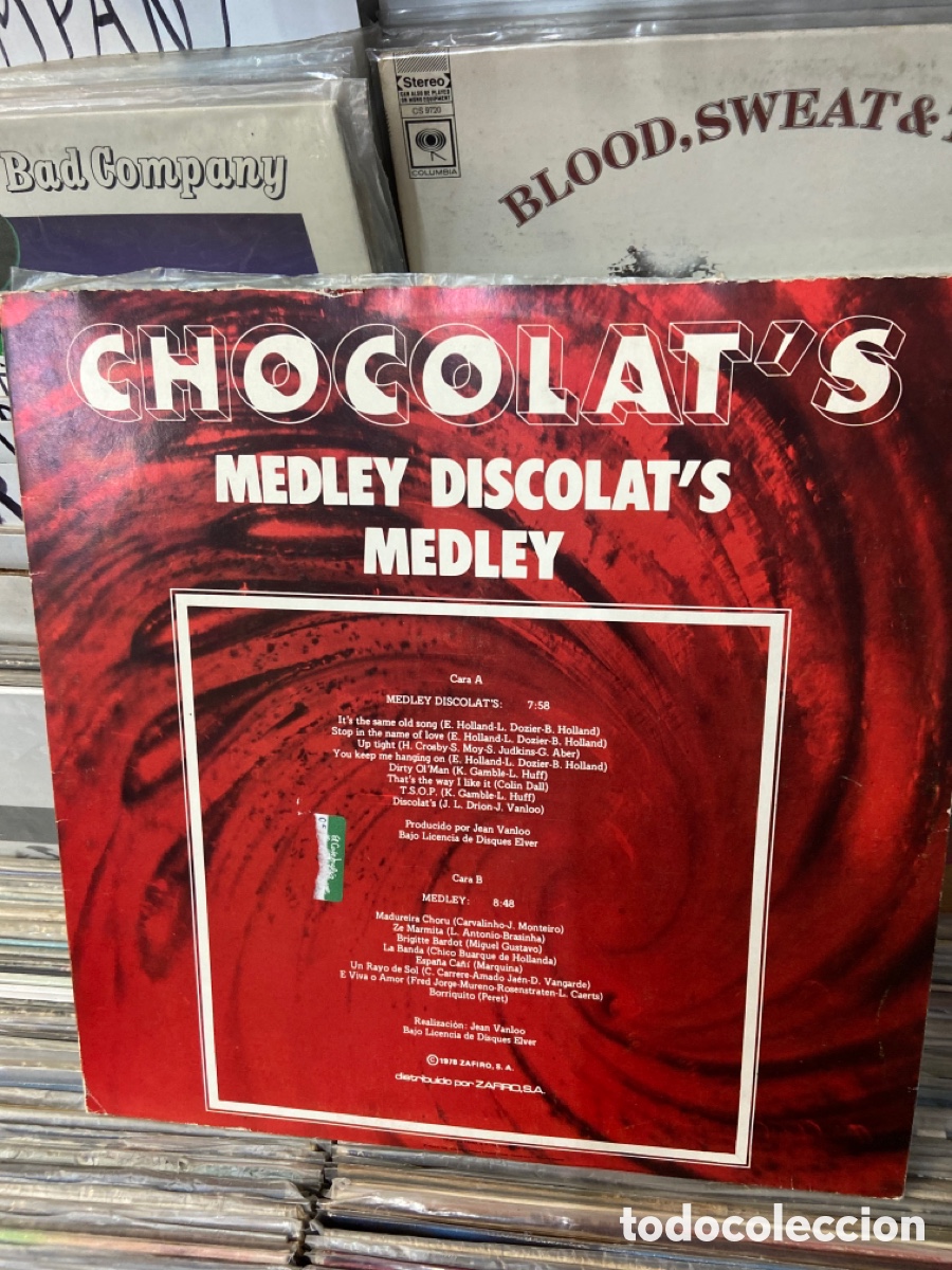 Discos de vinilo: The fabulous chocolats medley discolats - Foto 2