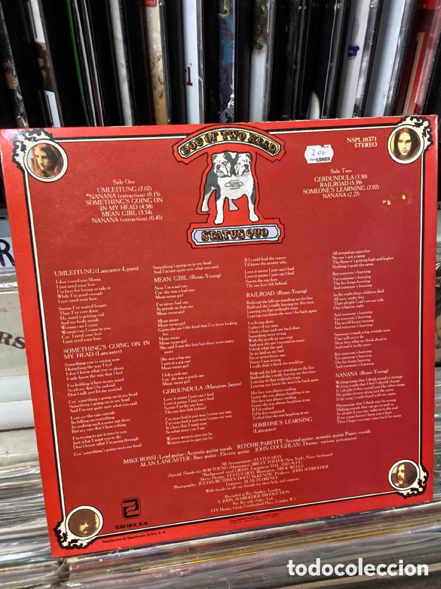 Discos de vinilo: Dog of two head status Quo - Foto 2