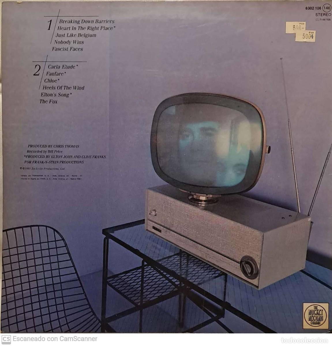Discos de vinilo: Elton John &lrm;&ndash; The Fox - Foto 2