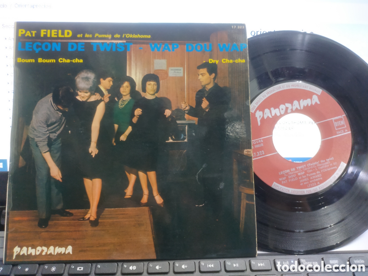 Discos de vinilo: Pat field ep le&ccedil;on de twist + 3 Francia - Foto 1