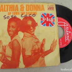 Discos de vinilo: ALTHIA & DONNA -UP TOWN TOP RANKING -SINGLE 1978 -PEDIDO MINIMO 3 EUROS. Lote 401342949