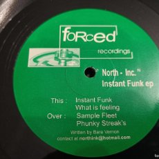 Discos de vinilo: NORTH INC. ‎– INSTANT FUNK EP. SELLO: FORCED RECORDINGS ‎– FORCED 006. FORMATO: VINYL, 12”. Lote 401361164