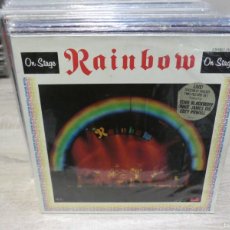 Discos de vinilo: ARKANSAS1980 PACC183 DOBLE LP RAINBOW ON STAGE... 3 CARAS BASTANTE BIEN, UNA MAS POCHA. Lote 401364064