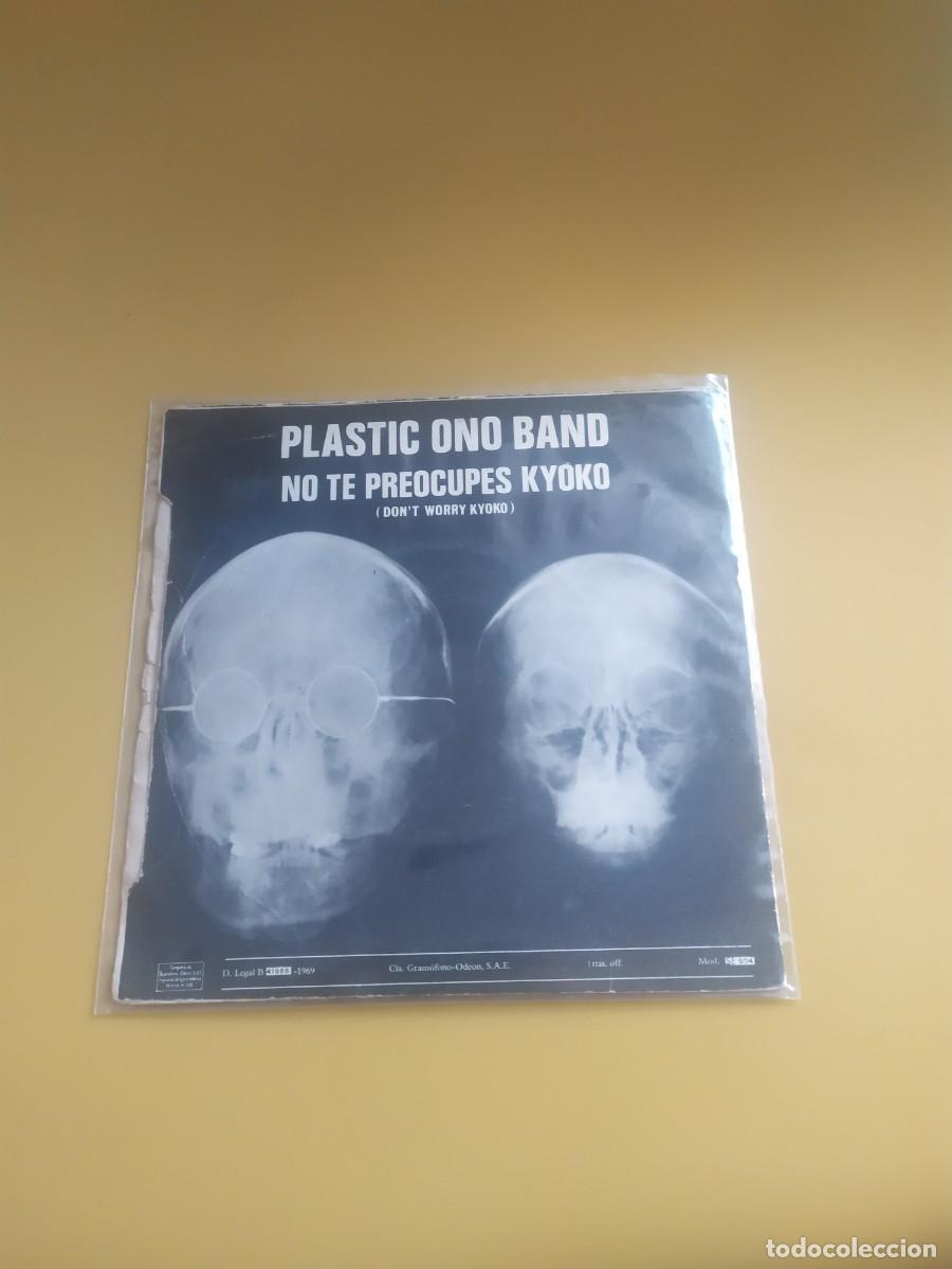 Discos de vinilo: Plastic Ono Band - Cold turkey / Dont worry Kyoko - Foto 2