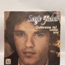 Discos de vinilo: SINGLE - SERGIO FACHELI - QUIEREME TAL COMO SOY / QUIERO LLEVARTE CONMIGO - SAUCE - BARCELONA 1979. Lote 401415024