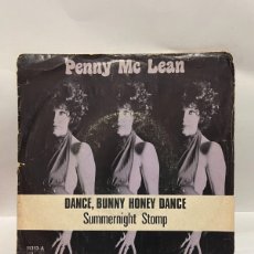 Discos de vinilo: SINGLE - PENNY MC LEAN - DANCE, BUNNY HONEY DANCE - SUMMERNIGHT STOMP - JR - BARCELONA 1977. Lote 401415284