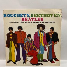 Discos de vinilo: SINGLE - BOUCHETY, BEETHOVEN, BEATLES - GET BACK / TEMA 9ª SINGFONIA BEETHOVEN - BARCLAY - 1969. Lote 401431974